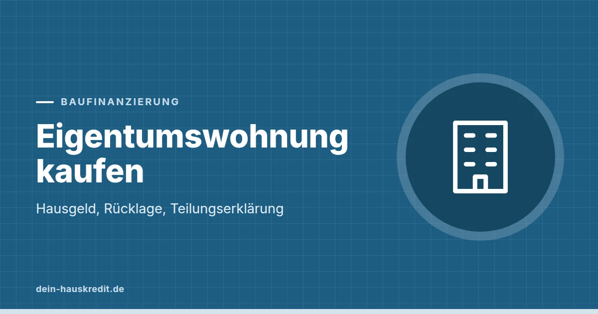Grafik zum Beitrag: Eigentumswohnung kaufen: Hausgeld, Rücklage, Teilungserklärung