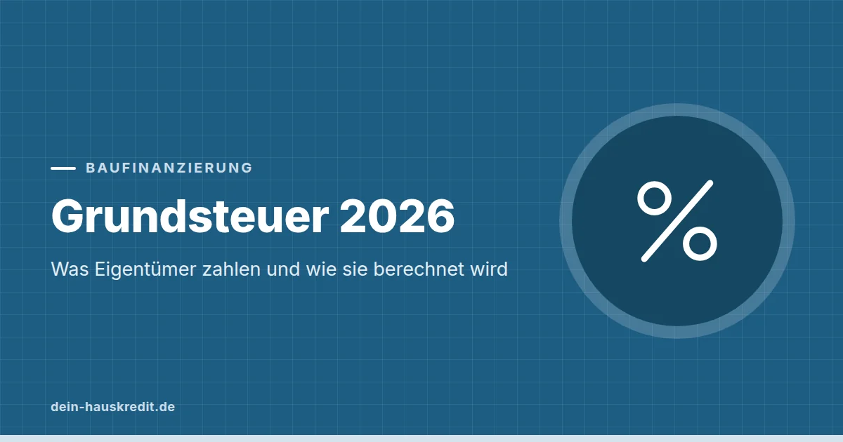 Grafik zum Beitrag: Grundsteuer 2026: Was Eigentümer zahlen und wie sie berechnet wird