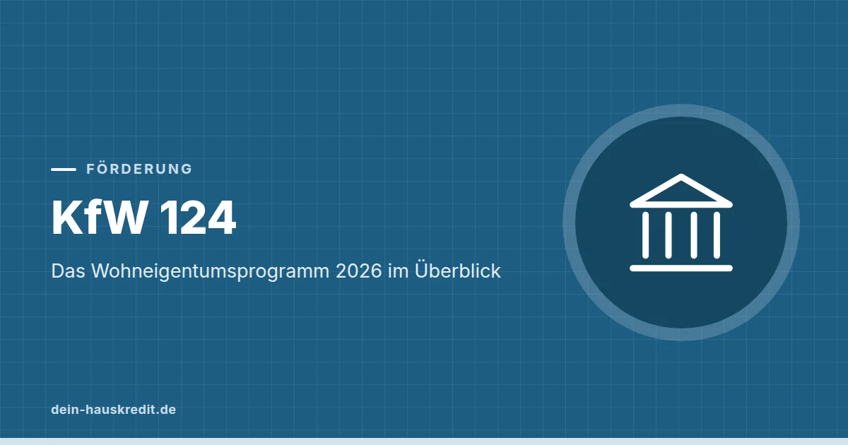 Grafik zum Beitrag: KfW 124: Das Wohneigentumsprogramm 2026 im Überblick